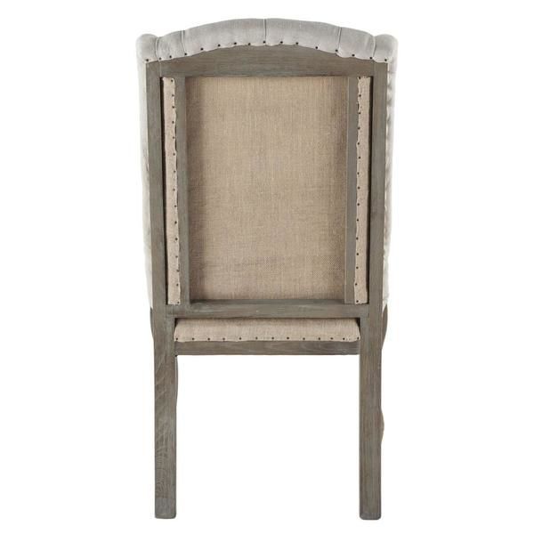 Product Image 4 for Portia Off White Tufted Linen Dining Chair from World Interiors