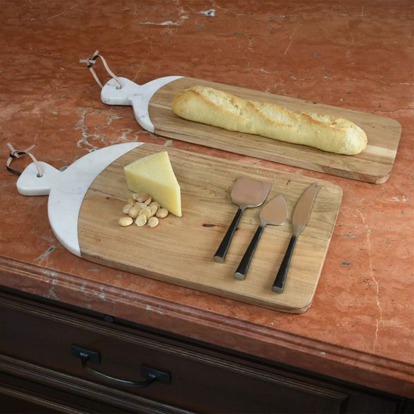 Product Image 3 for Mercer Cutting Board, Wood & Marble   Rectangle from Homart