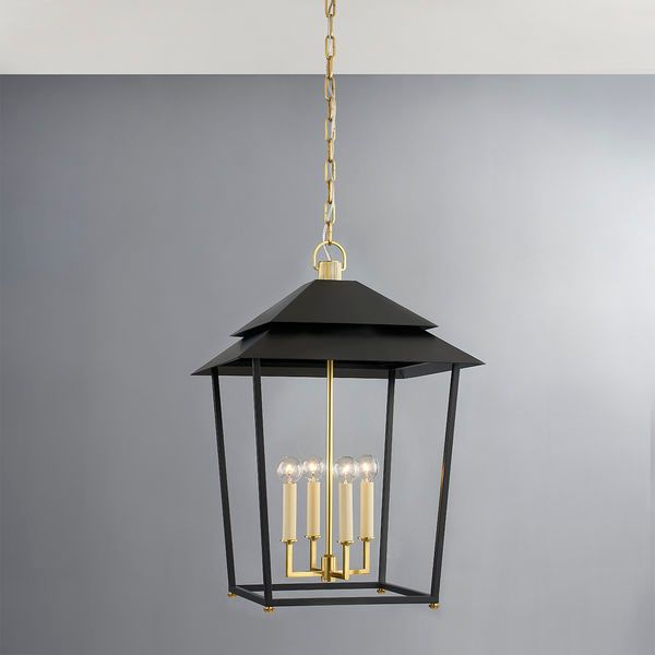 Product Image 5 for Natick 4-Light Large Lantern - Aged Brass from Hudson Valley