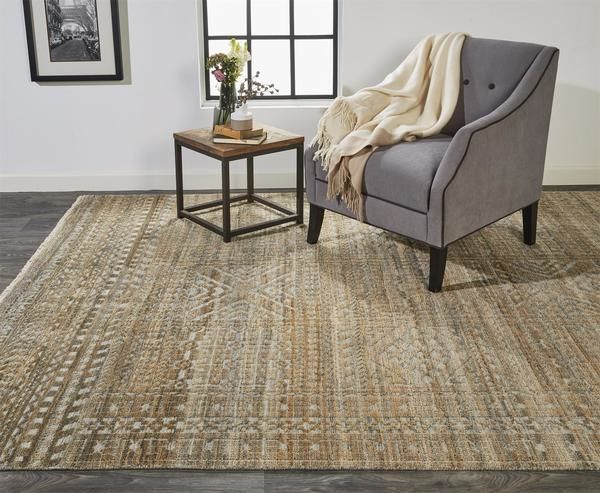 Product Image 4 for Payton Brown / Gray Global Area Rug - 11'6" x 15' from Feizy Rugs