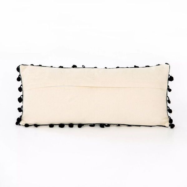 Product Image 3 for Black Fringe Trim Pillow, Set Of 2 from Four Hands