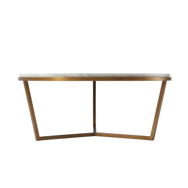 Product Image 7 for Small Fisher Round Marble Cocktail Table from Theodore Alexander