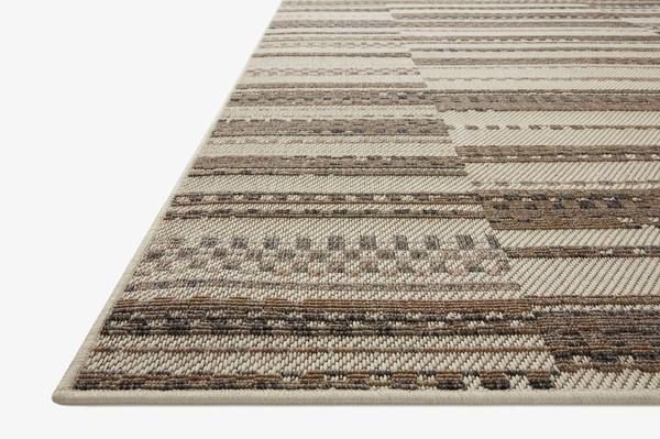 Product Image 3 for Rainier Ivory / Taupe Indoor / Outdoor Plaid Rug - 5'3" x 7'7" from Loloi