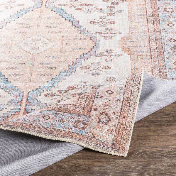 Product Image 6 for Amelie Peach / Ivory Rug - 2' X 2'11" from Surya