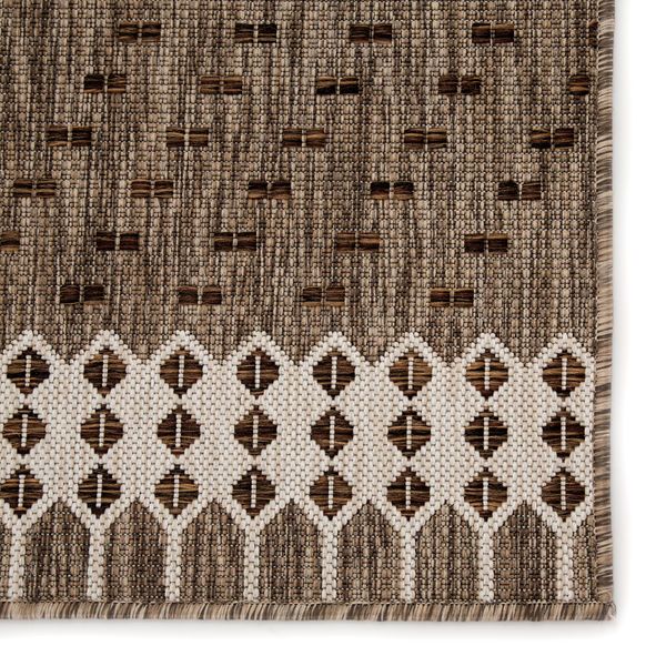 Product Image 5 for Tirana Indoor/ Outdoor Borders Gray/ Brown Rug By Nikki Chu from Jaipur 