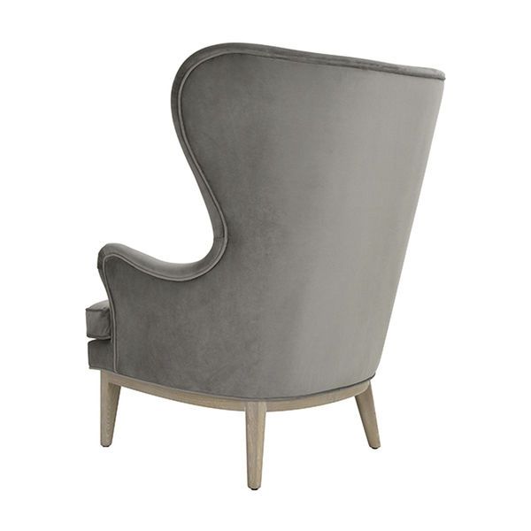 Product Image 5 for Frisco Wing Chair - Grey from Worlds Away