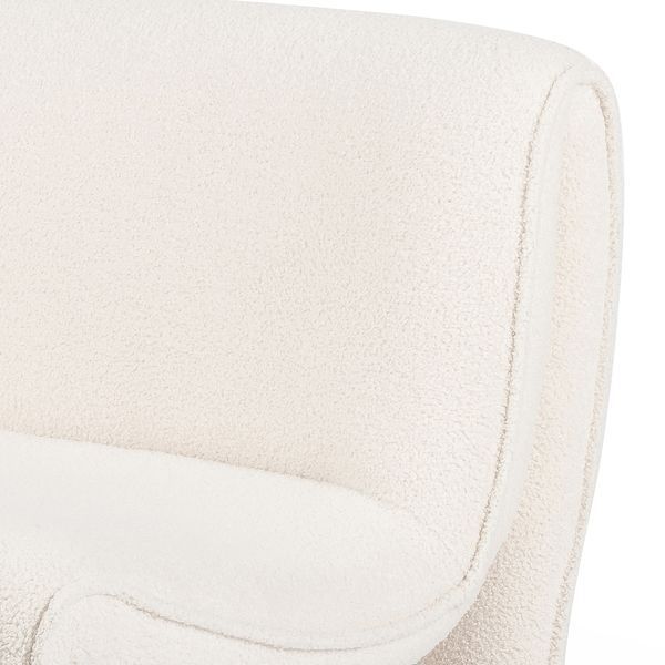 Bridgette Shearling Small Accent Chair - Cardiff Cream image 6