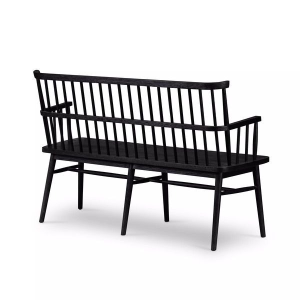 Product Image 11 for Aspen Bench Black from Four Hands