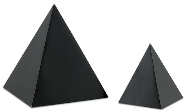 Product Image 3 for Black Concrete Pyramid from Currey & Company