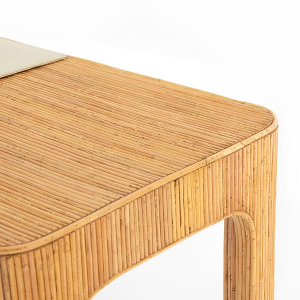 Product Image 9 for Claire Desk Honey Rattan from Four Hands
