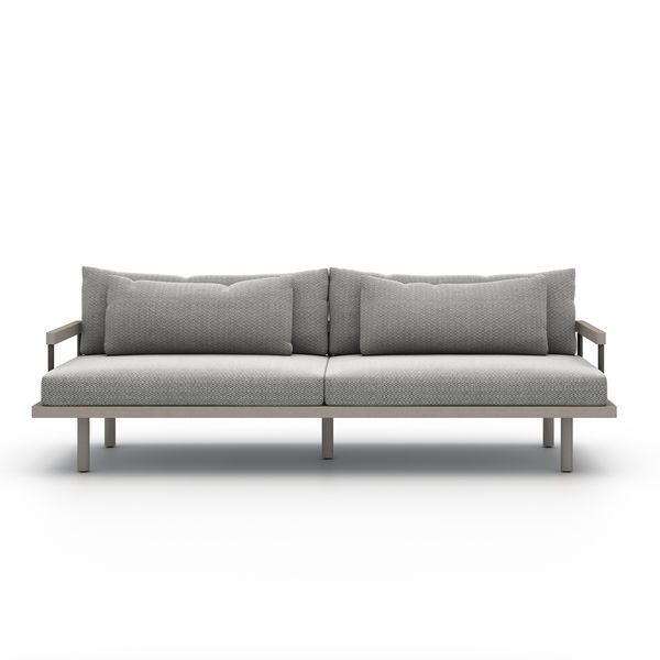 Product Image 4 for Nelson Wooden Outdoor Sofa, Weathered Grey from Four Hands