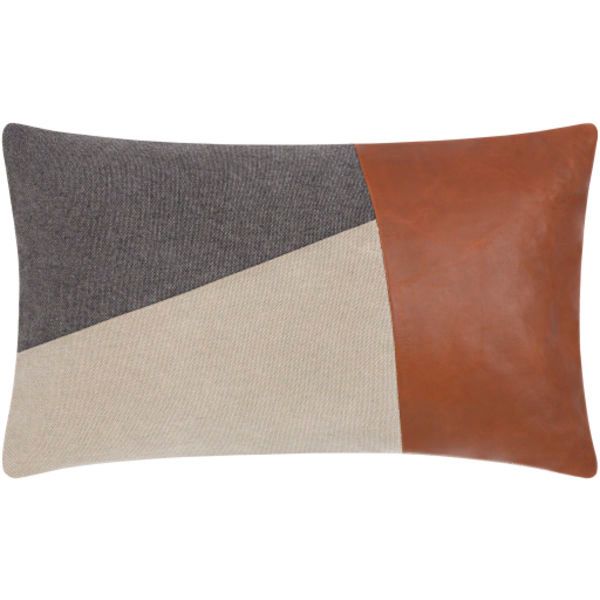 Branson Leather Geometric Pillow image 4