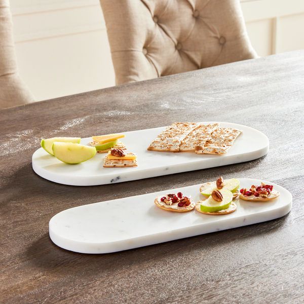 Product Image 4 for Arie White Marble Trays, Set of 2 from Napa Home And Garden