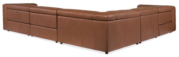 Product Image 4 for Chatelain 5-Piece Power Headrest Sectional with 2 Power Recliners from Hooker Furniture