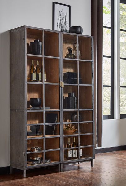 A Gem Of A Handle Display Cabinet, Grey image 3