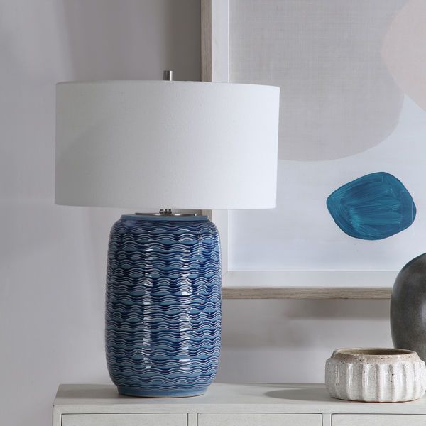 Uttermost Sedna Blue Table Lamp image 6