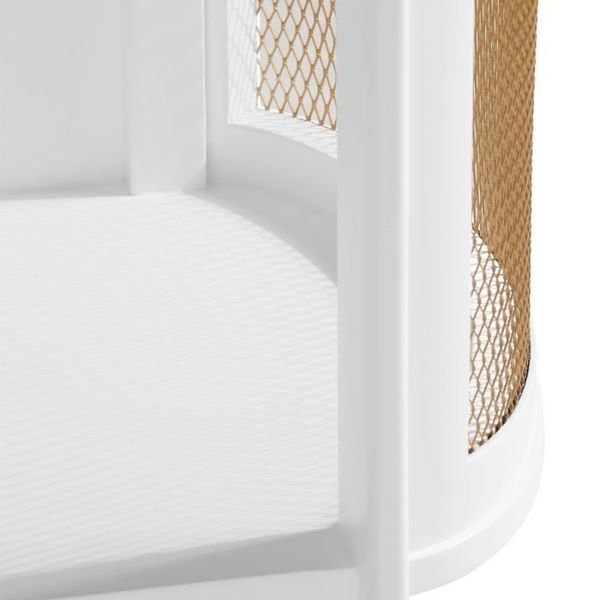 Product Image 8 for Nadia 1-Drawer White Lacquer Side Table from Villa & House