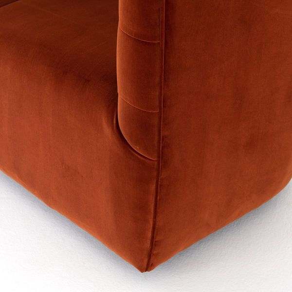 Hanover Round Swivel Accent Chair - Sapphire Rust image 8