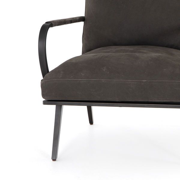 Product Image 8 for Sanford Chair Nubuck Charcoal from Four Hands
