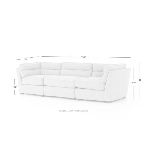 Product Image 11 for Connell 3 Pc Sectional from Four Hands