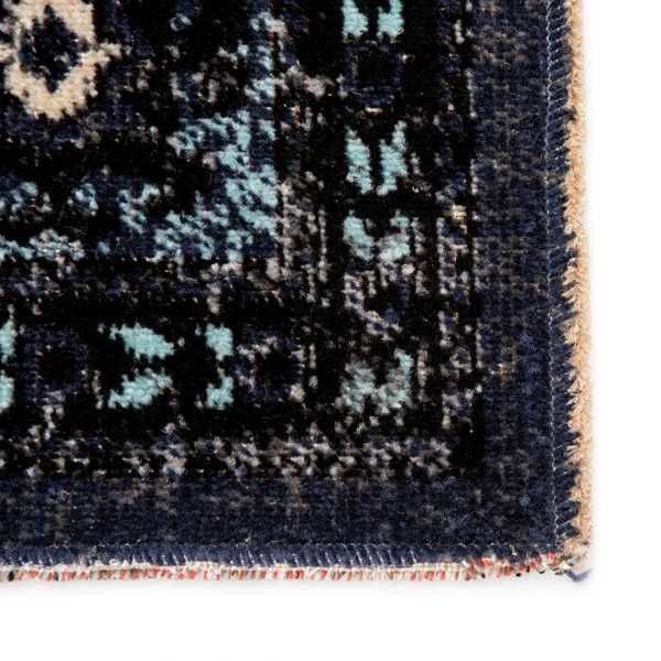 Product Image 4 for Westlyn Indoor/ Outdoor Medallion Black/ Blue Rug from Jaipur 