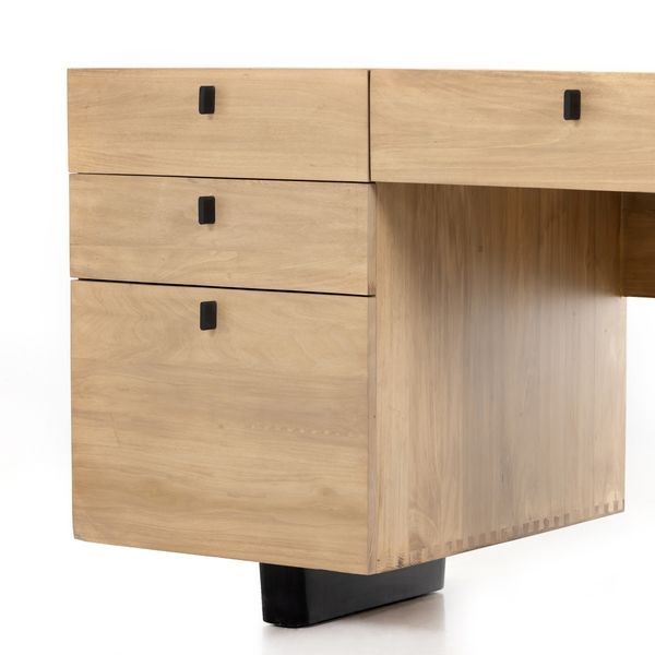Product Image 11 for Ula Executive Desk - Dry Wash Poplar from Four Hands