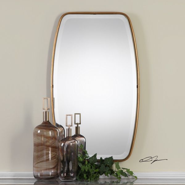 Uttermost Canillo Antiqued Gold Mirror image 2