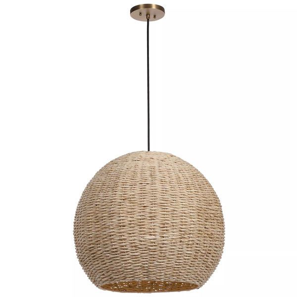 Product Image 15 for Seagrass 1 Light Dome Pendant from Uttermost