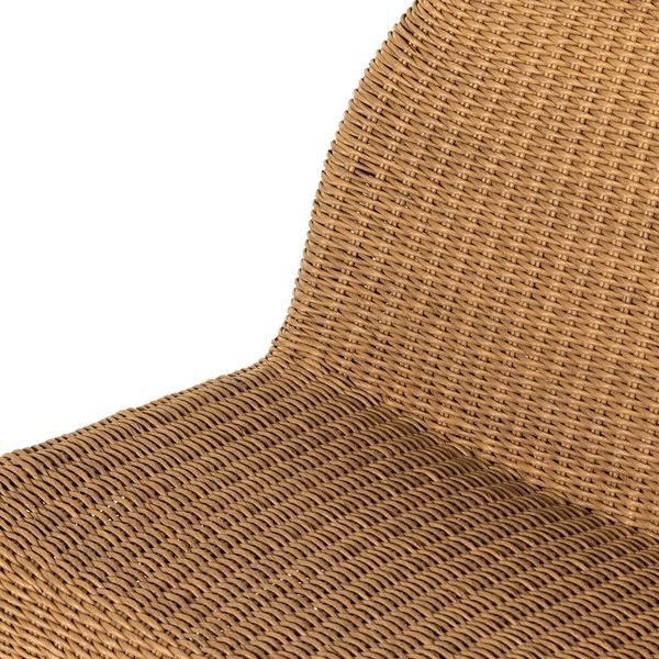 Product Image 9 for Portia Wicker Modern Outdoor Dining Bench - Vintage Natural from Four Hands