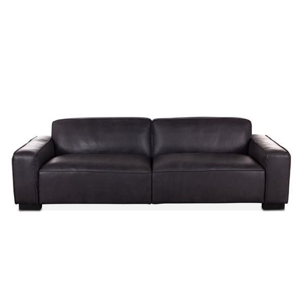 Product Image 4 for Portlando Vintage Black Leather Sofa from World Interiors