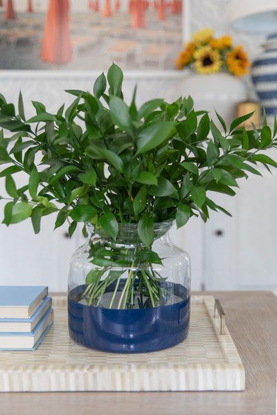 Product Image 10 for Navy Colorblock Flower Vase from etúHOME