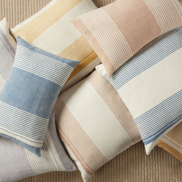 Product Image 5 for Parque Indoor/ Outdoor Gold/ Ivory Striped Pillow from Jaipur 