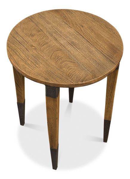 Product Image 2 for Saber Leg Chairside Table  Round from Sarreid Ltd.
