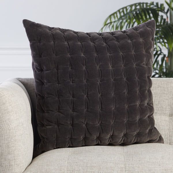 Product Image 4 for Winchester Solid Dark Gray Throw Pillow 26 inch from Jaipur 