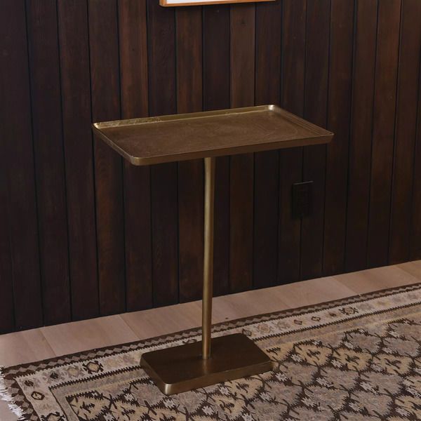 Buren Side Table, Brass image 3