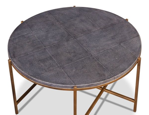 Grey Shagreen Coffee Table image 3
