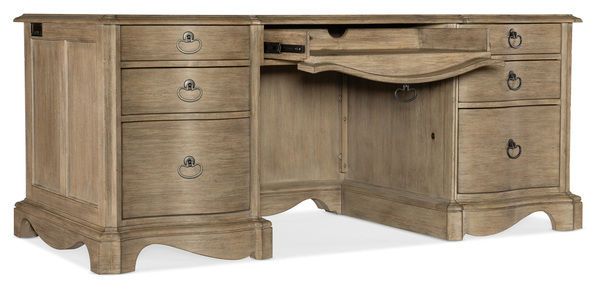 Product Image 2 for Carsica Acacia Veneer Executive Desk from Hooker Furniture