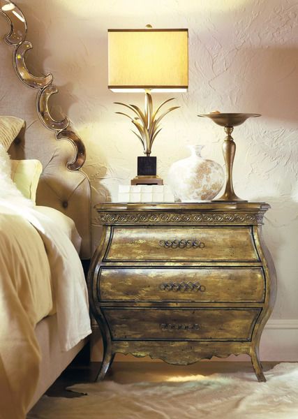 Product Image 2 for Sanctuary Small Three Drawer Bombe Nightstand from Hooker Furniture