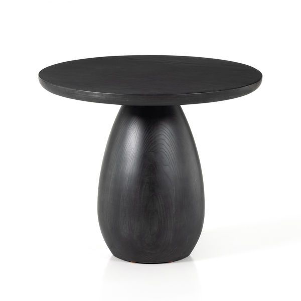 Merla Wood End Table-Tall-Black Wash Ash image 1