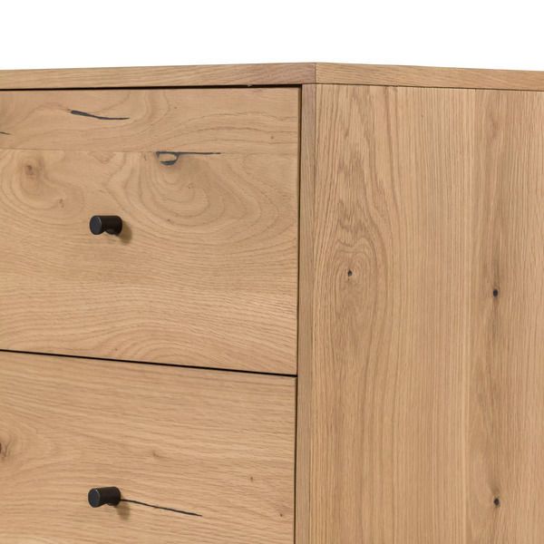 Eaton 5 Drawer Dresser Light Oak Resin image 8