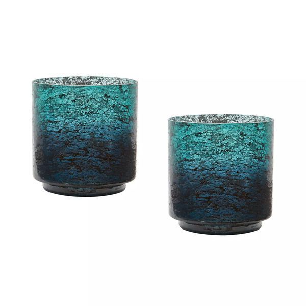 Product Image 1 for Ombre Hurricanes In Emerald   Set Of 2 from Elk Home
