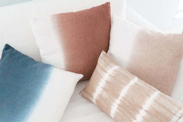 Product Image 3 for Indigo Ombre Linen Pillow from Anaya Home