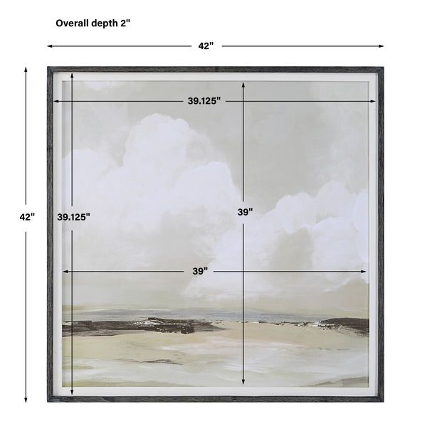 Product Image 7 for Soft Clouds Framed Print from Uttermost