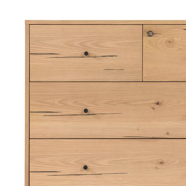 Eaton 5 Drawer Dresser Light Oak Resin image 2