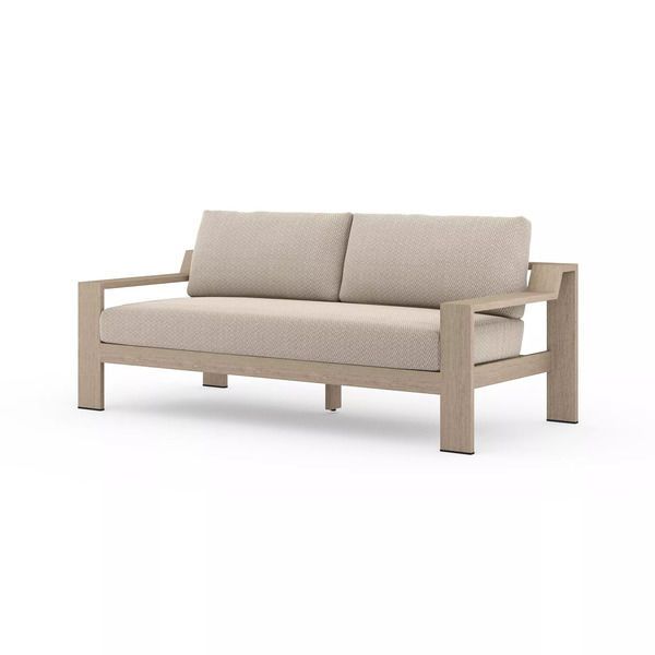 Product Image 3 for Monterey Wooden Outdoor Sofa, Washed Brown from Four Hands