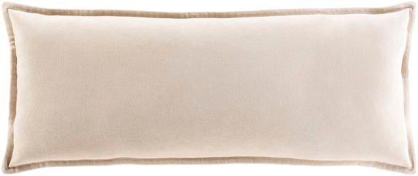 Product Image 1 for Cotton Velvet Beige Lumbar Pillow from Surya