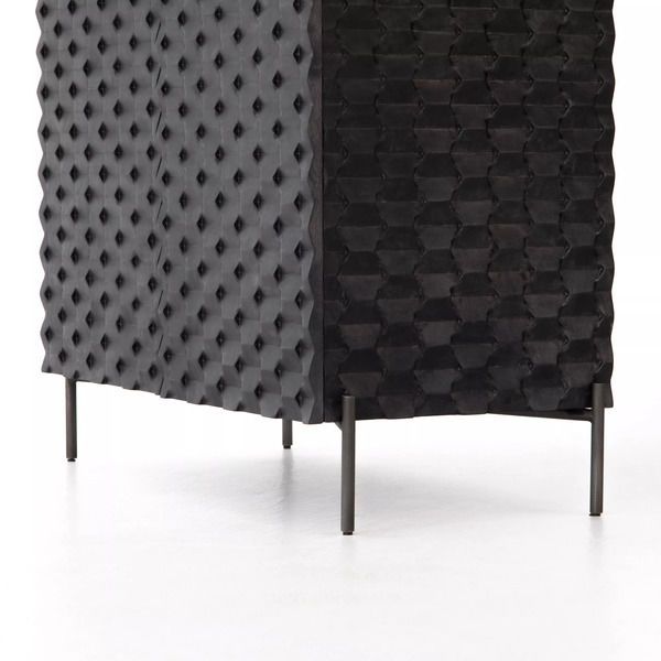 Product Image 14 for Raffael Bar Cabinet Carved Black Wash from Four Hands