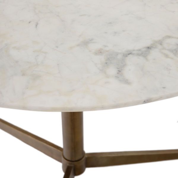 Helen Round Bistro Table Polished White image 6