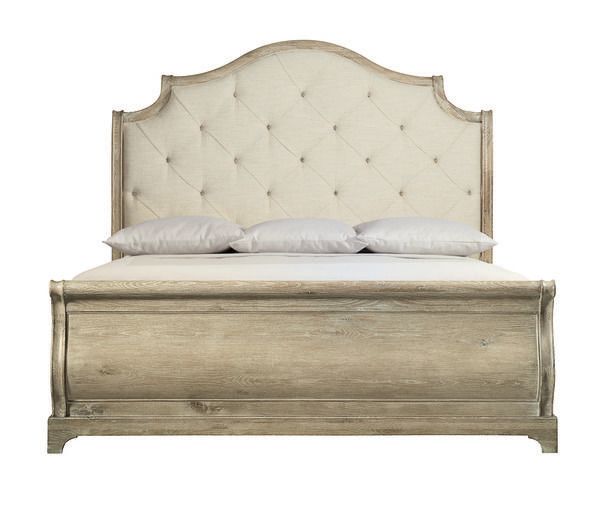 Product Image 5 for Rustic Patina Upholstered Sleigh Bed from Bernhardt Furniture