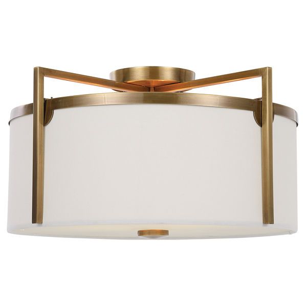 Product Image 7 for Colfax Brass 3 Light Semi Flush from Uttermost